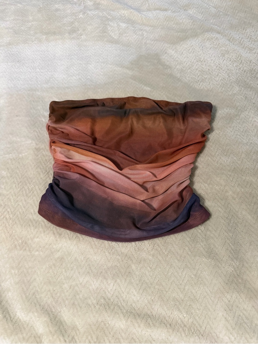 Multicolor Gradient Tube Scarf - Sunset Tones